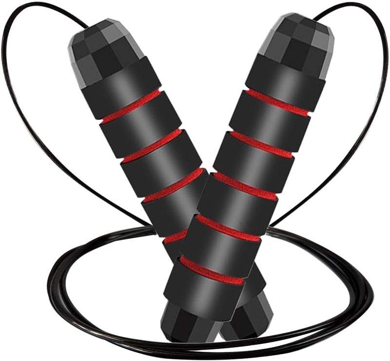 SPLASHGRIP Jump Rope, Adjustable Jump Ropes for Fitness for Women Men and Kids Tangle-Free Rapid Speed Jumping Rope Cable with Ball Bearings Exercise&Slim Body at Home School Gym - Image 1